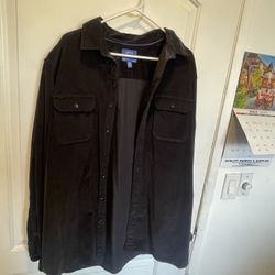 Velvet Button Up