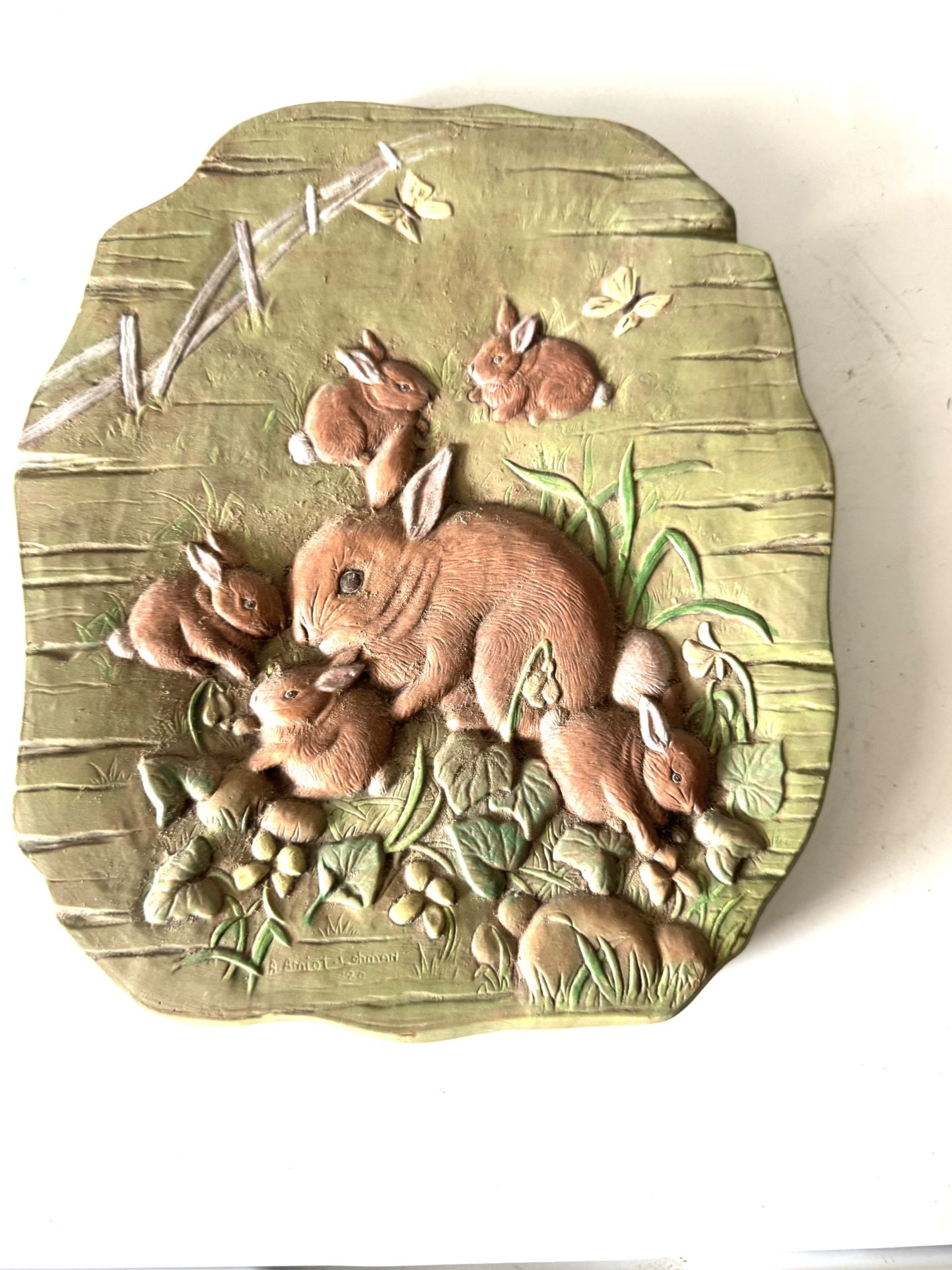 1980 Mackey Ceramic Mold Animal Wall Art,/ Garden  Art