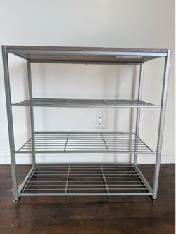 Wooden Metal Shoe Rack