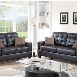 BRAND NEW 2PC SOFA AND LOVESEAT WITH ACCENT PILLOWS INCLUDED $599