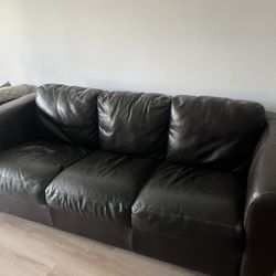 Brown Leather Couch