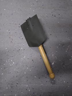 German Style Military Folding Shovel w/ Pick