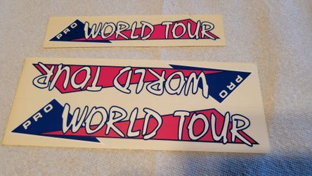 NOS 85 GT WORLD TOUR DECALS set of 2