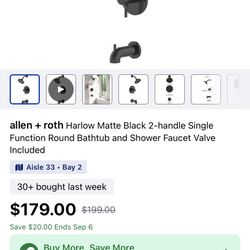 Allen + Roth Shower Faucet Set