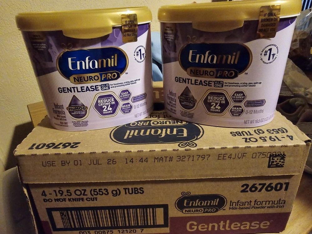 $20 Each Enfamil Neuropro Gentlease 19.5 Tubs