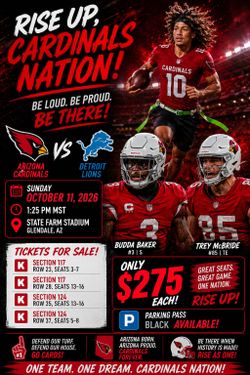 Arizona Cardinals Vs Detroit  Lions