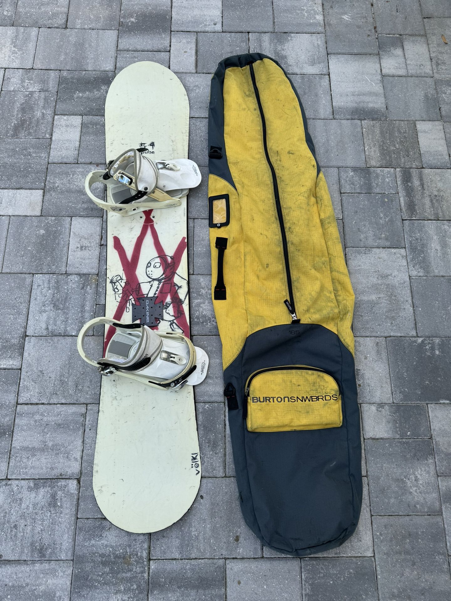 Burton 54 Pulse Volkl Snowboard Setup