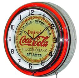Coca Cola neon clock
