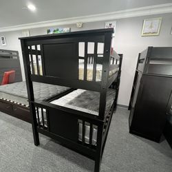 Twin Over Twin Bunk Bed 