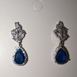 Bridal Blue Earings 