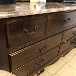 Bed Bedroom Set Headboard Queen Set Nightstand Dresser