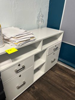 White Filing Desk