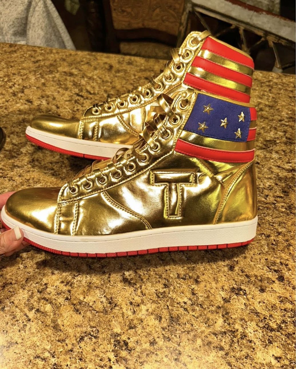 Gold Trump Shoes