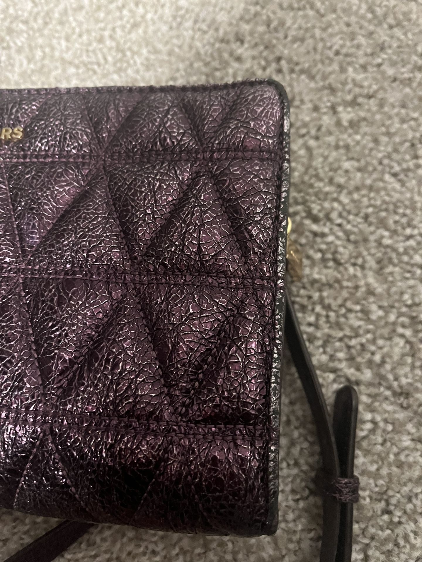 Michael Kors Damson Purple Metallic Crossbody