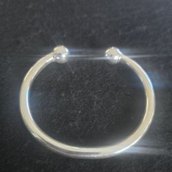 S925 Sterling Silver Beaded Simplistic Bracelet 