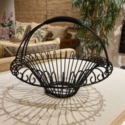 Metal Black Basket 