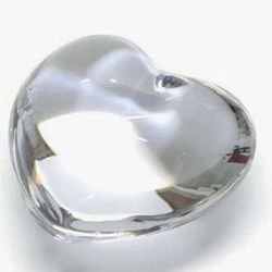 Heart -- Baccarat Crystal -- Signed