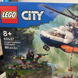 LEGO City Jungle Explorer Helicopter at Base Camp Building Toy 60437