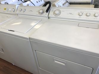 Whirlpool washer and gas dryer