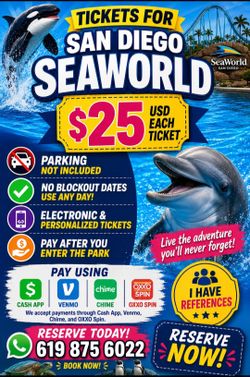 Tickets for San Diego SeaWorld