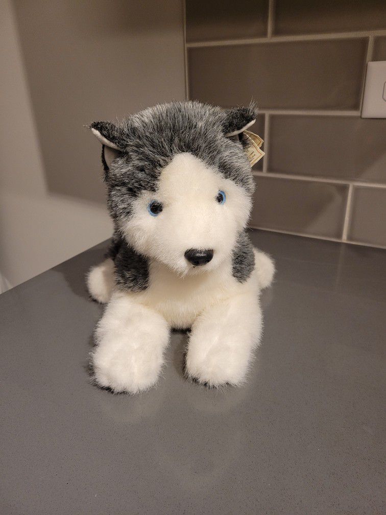 Adorable Blizzard Russ Husky Dog Plush Puppy Stuffed Animal