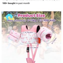 Kids Swimming Vest, Toddler Floaties 