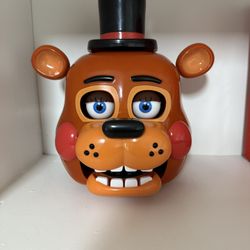 Five Nights At Freddys FNAF 2 Freddy Mask Head Light Up Popcorn Bucket AMC