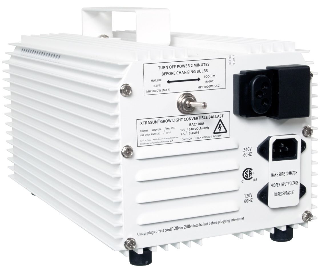 Grow light 1000W 120/240v High pressure sodium / Metal halide Xtrasun Ballast