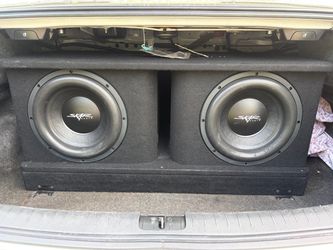 Dual Skar Audio Subwoofers in Ported Box