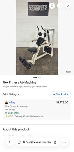 Flex fitness ab machine
