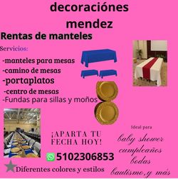Rentas de mantel