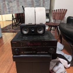 Elite Pioneer Receiver 3 Polk Audio Speakers