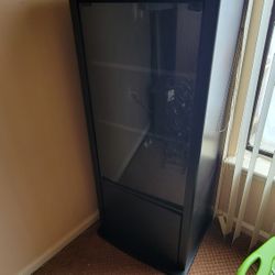 Black Stereo Case With Glass  Door