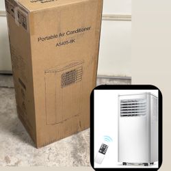 8000 BTU Portable Air Conditioner – Remote Control, Quiet Operation, Dehumidifier & Fan – Cools up to 350 sq. ft – Brand New!