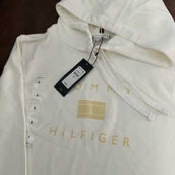 Women’s cream/white Tommy Hilfiger hoodie