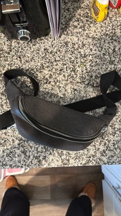Antik Kraft Black Jean Material Waist Bag