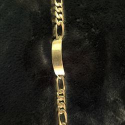 Fígaro 14kt Solid Gold  Bracelet 