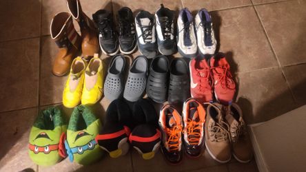 Lot of boy shoes