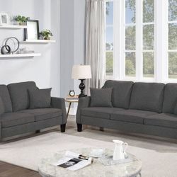 BRAND NEW 2PC SOFA AND LOVESEAT WITH ACCENT PILLOW INCLUDED $549