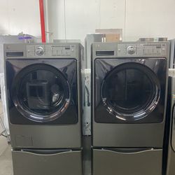 Kenmore elite front loader, washer, and dryer