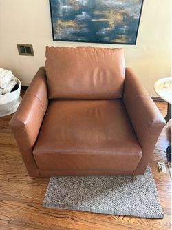 Genuine Leather Swivel Chair