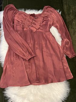 Lulu’s Rusty Rose Mini Dress