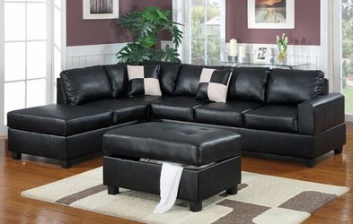 Sectional Sofa with Ottoman @Elegant Furniture