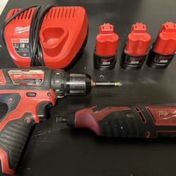 Milwaukee M12 Drill And Oscillating Tool