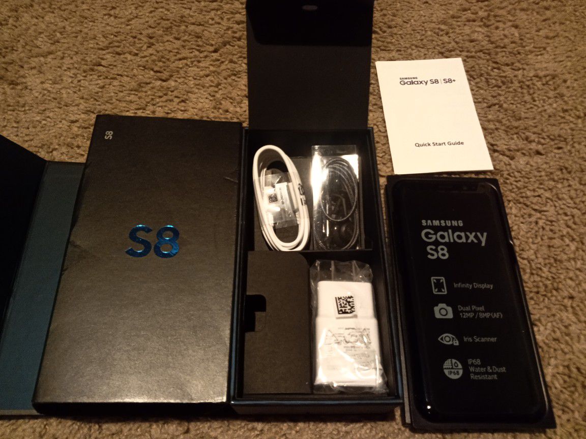 Samsung Galaxy S8 brand new factory unlocked with all accessories