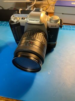 Pentax ZX-10 Film Camera SMC F 1:3-5.6 28-80mm Lens, Strap, Batteries & Case SLR