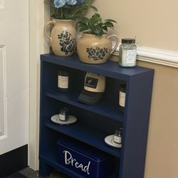 Color matched pottery barn bookshelf