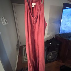 Garnet Hill Red Long Dress