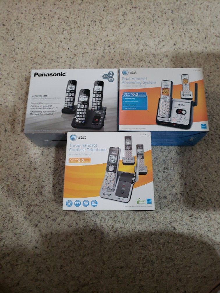 Three Cordless Telephone Systems 4 One Price 