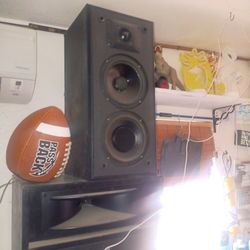 Pair Of Polk Audio 3way Poly Speakers M5jrs